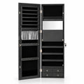 Airfind Multipurpose Storage Cabinet with 4 Drawers, 11 lbs Capacity, MDF Frame, 14.5 Inch x 5 Inch x 47 Inch Footprint, Black