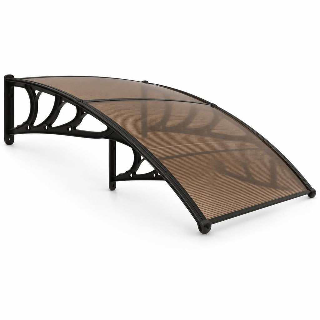 Airfind Outdoor Front Door Patio Overhang Awning for Sunlight Rain Snow Wind Protection-78 x 35 Inch, 44 lbs Capacity, 48 x 40 x 11 Footprint