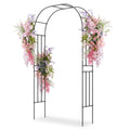 Airfind Outdoor Metal Garden Arch Trellis for Climbing Plants Grape Vine Flower, Used as a beautiful wedding arch or an event photo backdrop stand