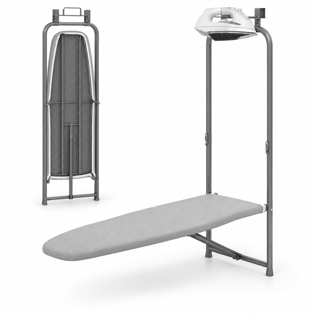 Airfind Over the Door Ironing Board Space-Saving Metal Hanging Ironing Board, 22 lbs Capacity, Cotton Sponge Metal Frame, 42 x 17 x 50 Footprint