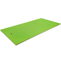 Airfind Oversized Inflatable Pool Float for Adults with Ultra-Soft Flocked Surface and Dual Air Chambers plus Patch Kit and Storage Bag for Lake and Swimming Pool Lounging, Green