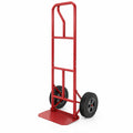 Airfind P-Handle Hand Truck with Foldable Load Plate for Warehouse Garage, 770 lbs Capacity, Metal Frame, 21 x 19 x 52 Footprint, Red