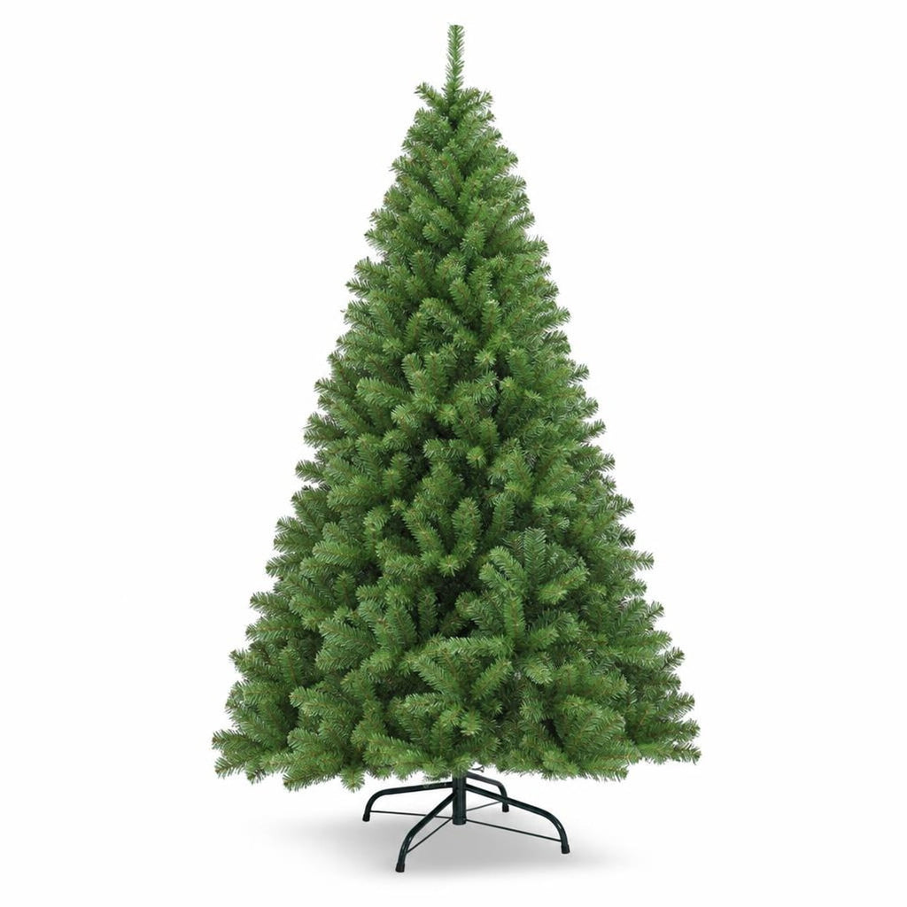 Airfind PVC Artificial Christmas Tree Premium Hinged-6 ft, PVC iron Frame, 3.8ft x 6ft Footprint, Green