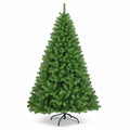 Airfind PVC Artificial Christmas Tree Premium Hinged-7.5 ft, PVC iron Frame, 3.8ft x 6ft Footprint, Green