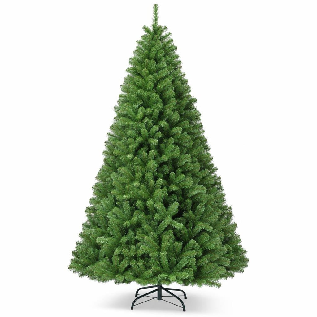 Airfind PVC Artificial Christmas Tree Premium Hinged-9 ft, PVC iron Frame, 3.8ft x 6ft Footprint, Green