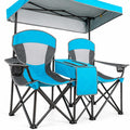 Airfind Patented Portable Folding Camping Canopy Chairs with Cup Holder, Steel oxford fabric Frame, 55.5 x 28.5 x 59.5 (L x W x H) The Footprint