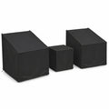 Airfind Patio Furniture Covers Waterproof Outdoor Conversation Covers for 3 Pieces Bistro Set, Polyester PU Frame, 32 x 30 x 24.5 Footprint