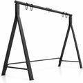 Airfind Patio Metal Swing Stand with A-Shaped Structure, 350 lbs Capacity, Metal Frame, 83 x 45 x 69 Footprint, Black
