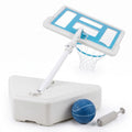 Airfind Poolside Basketball Hoop System, Adjustable Height Pool Basketball Set with 2 Water Balls and Pump, Metal PC Backboard for Swimming Pool Outdoor Family, Blue