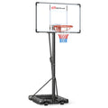 Airfind Portable Basketball Hoop with 10 ft Range and Stabilizing Weighted Base for Backyard and Outdoor Family Play, Black