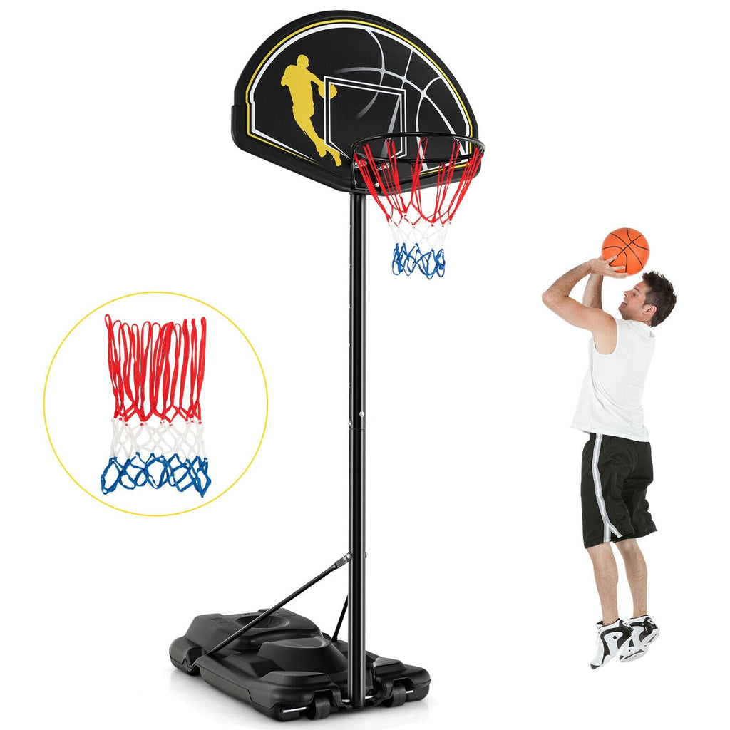 Airfind Portable Basketball Hoop System 4.25-10 Ft Adjustable