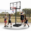 Airfind Portable Basketball Hoop with 3.3 to 10 Foot Adjustable Height Shatterproof Backboard and Fillable Base for Backyard Driveway Play, Black