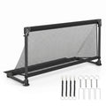 Airfind Portable Pop Up Soccer Goal for Kids with Heavy Duty Metal Frame and Ground Stakes for Backyard Training and Outdoor Practice, Black