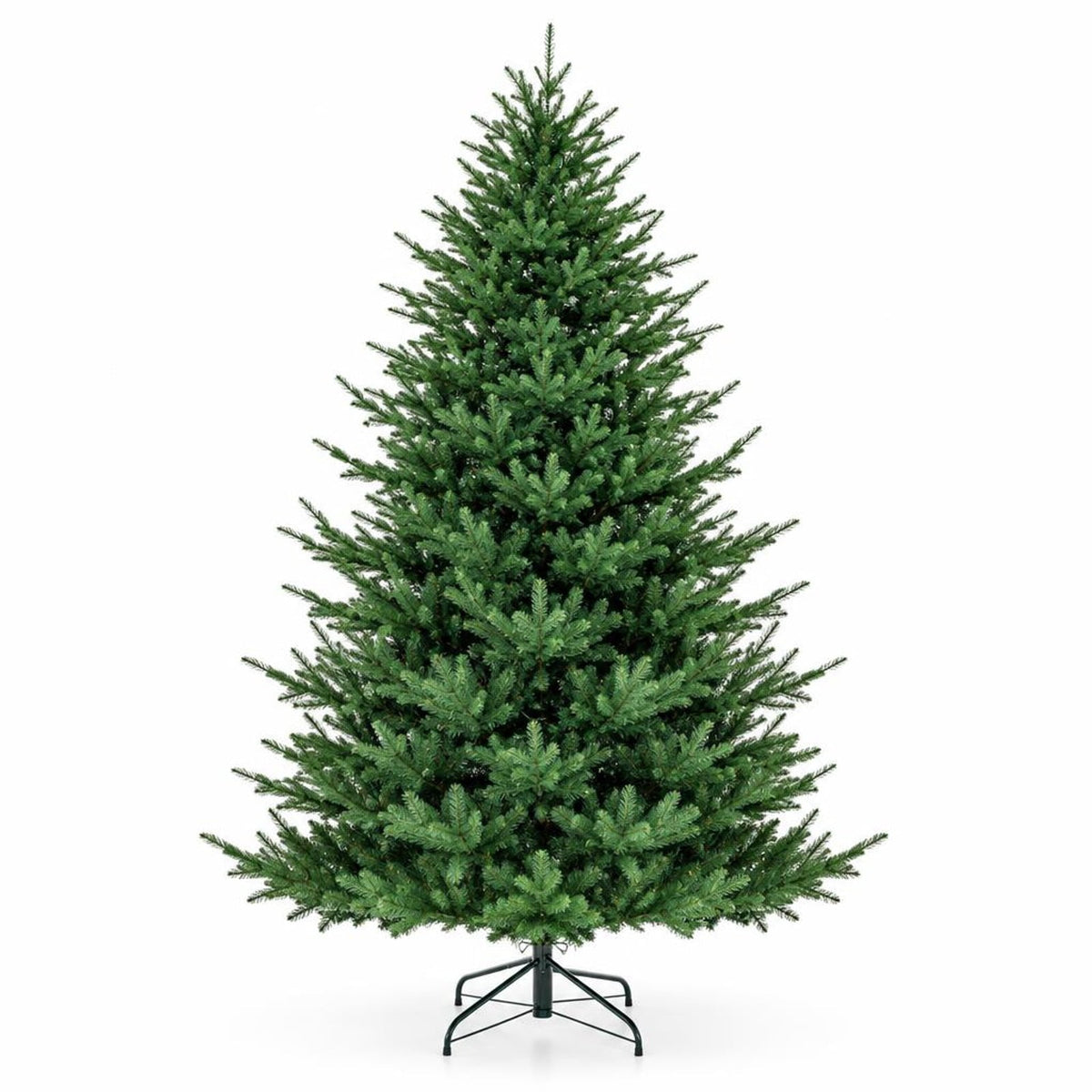 Airfind Pre-lit Christmas Tree with 280 Warm White LED Lights and 8 Lighting Modes-6ft, White, the 3-section design easy to install and store