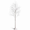 Airfind Pre-lit White Twig Birch Tree for Christmas Holiday with LED Lights-6 ft, metal plastic Height: 4/5/6 ft Frame, White