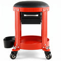 Airfind Rolling Mechanic Stool with Removable Padded Seat and Drawers, 330 lbs Weight Capacity of Tool Tray: 155 lbs Capacity, 16 x 17 Footprint