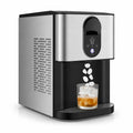 Airfind Self Dispensing Nugget Ice Maker Countertop with Soft Chewable Pellet Ice Cubes, Silver, 15 mins fast ice making for high efficiency