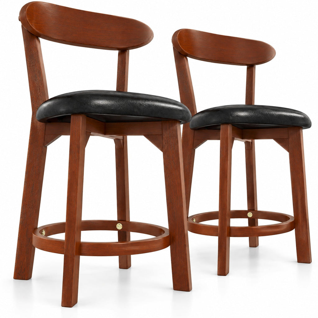 Airfind Set of 2 24 Inch Modern Armless Upholstered Cushioned Seat Island Dining Chairs for Kitchen, 275 lbs Capacity, 16.5 x 19 x 40 Footprint