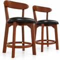 Airfind Set of 2 24 Inch Modern Armless Upholstered Cushioned Seat Island Dining Chairs for Kitchen, 275 lbs Capacity, 16.5 x 19 x 40 Footprint