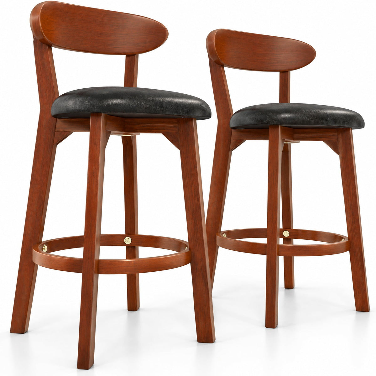 Airfind Set of 2 29 Inch Modern Armless Upholstered Cushioned Seat Island Dining Chairs for Kitchen, 275 lbs Capacity, 16.5 x 19 x 40 Footprint
