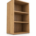 Airfind Set of 2 3-Tier Cube Bookcase with Adjustable Shelves for Home Office, 55 lbs Capacity, Engineered Wood MDF Frame, Natural