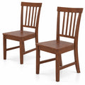 Airfind Set of 2 Dining Chairs with Solid Wooden Legs, 275 lbs Capacity, Rubber wood MDF Frame, 16 x 20 x 36 Footprint, Walnut
