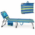 Airfind Set of 2 Tanning Chair Portable Chaise Lounge Chair with 4-Position Adjustable Backrest, 330 lbs Capacity, Black