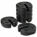 Airfind Set of 6 Canopy Weights 30lbs Weight Plate Kit with No, PE Frame, 9.5x 9.5x 2.75 Footprint, Black