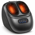Airfind Shiatsu Foot Massager Machine with 2-Level Heat and Air Compression, EVA ABS Polyester Fabric Frame, Black