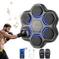 Airfind Smart Music Boxing Machine Target Trainer with Bluetooth Interactive Reflex Punch Pad for Home Gym and Kids Training 9 Speed Modes, Black