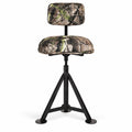 Airfind Swivel Hunting Chair Tripod Blind Stool with Detachable Backrest, 330 lbs Capacity, Steel fabric Frame, 16 Inch x 15 Inch x 30 Inch -38.5 Inch Footprint