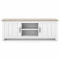 Airfind TV Stand with 2 Cabinets and Open Shelves for TVs up to 65 Inch, 410 lbs Capacity, Engineered Wood Frame, 57 x 15.5 x 19.5 Footprint