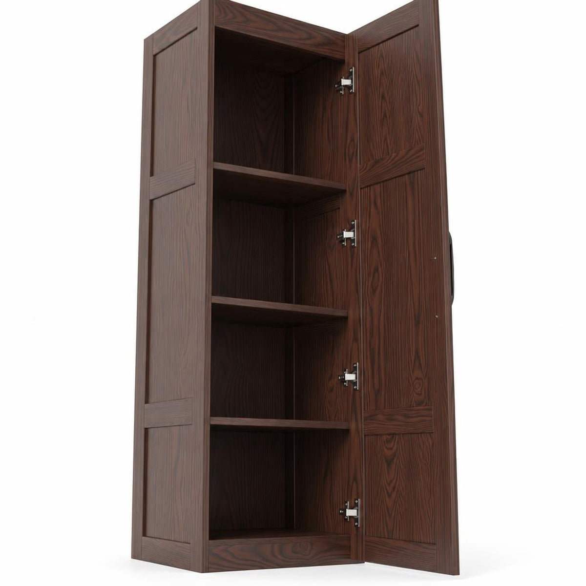 Airfind Tall Storage Cabinet with 4 Storage Shelves for Bathroom Living Room, 110 lbs Capacity, Engineered Wood MDF Frame, 16in x 15in x 59in Footprint