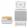 Airfind Towel Warmer Bucket with Foldable Design and Auto Shut Off for Bathroom, Natural, 8 mins to max temperature