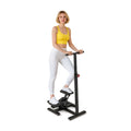Airfind Twisting Stair Stepper Workout Machine with 5-Level Adjustable Handlebar and LCD Monitor for Home Cardio and Lower Body Fitness Training, 300 lb Weight Capacity, Black