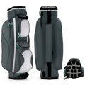 Airfind Ultra-Light 14-Way Cart Bag with Cooler Bag, 7 Pockets and Rain Hood, Gray