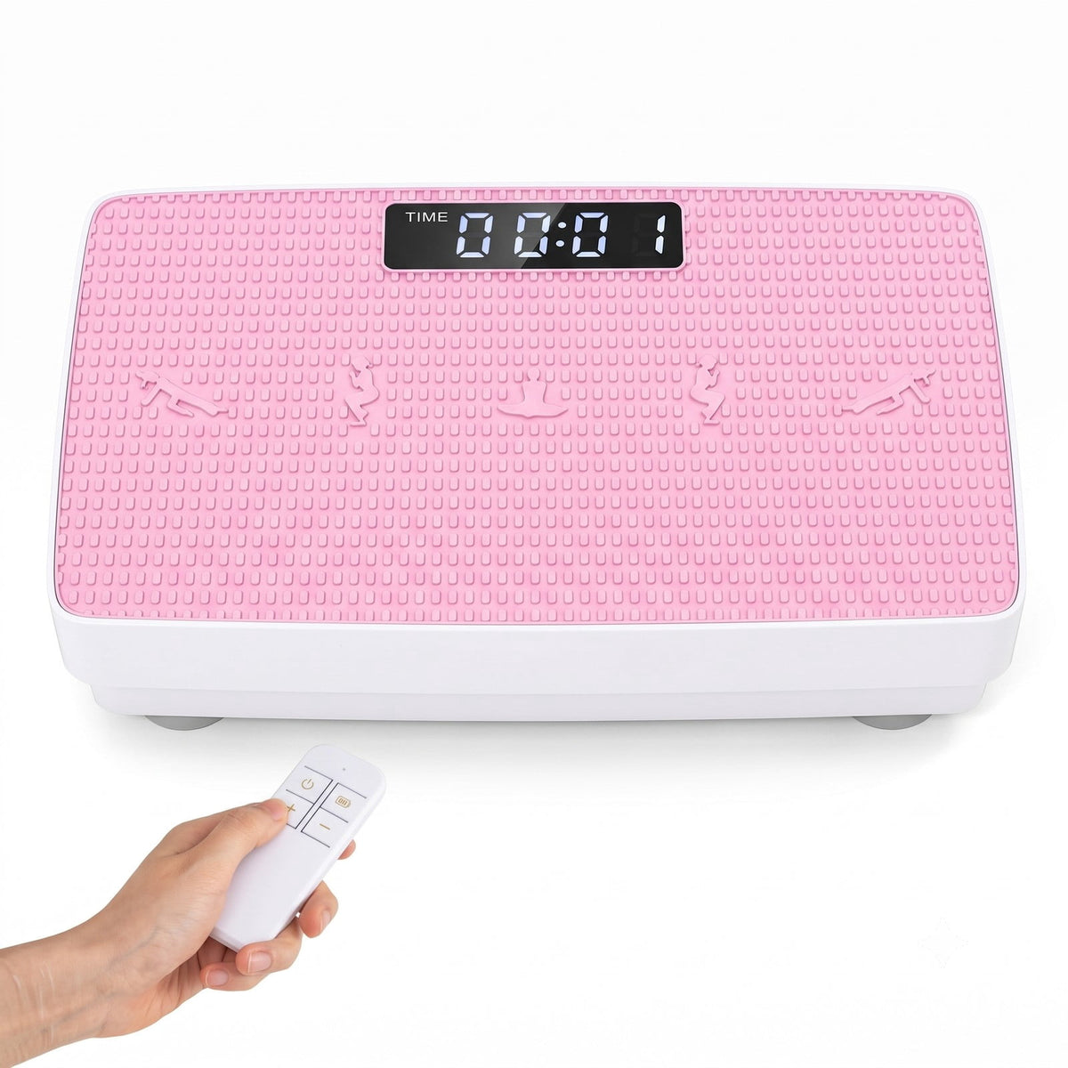 Airfind Vibration Plate Exercise Machine with Gravity Sensor and Wireless Remote, 10-Speed Whole Body Vibration Platform for Home Gym Fitness Weight Loss Toning, Pink