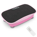 Airfind Vibration Plate Exercise Machine with 10 Speed Levels and Remote for Whole Body Workout Lymphatic Drainage, Pink