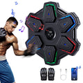 Airfind Wall Mounted Boxing Punch Pad Target with Light and Music Reflex Focus Strike Pad for MMA Home Gym Training 3 Mounting Options Black