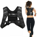 Airfind Weighted Training Vest with Adjustable Pockets for Strength Workouts, Black
