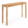 Airfind Wooden Console Table Modern Farmhouse Sofa Table with Thickened Top, 132 lbs Capacity, Rubber Wood MDF Frame, 48 x 12 x 32 Footprint