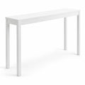 Airfind Wooden Console Table Modern Farmhouse Sofa Table with Thickened Top, 132 lbs Capacity, Rubber Wood MDF Frame, 48 x 12 x 32 Footprint