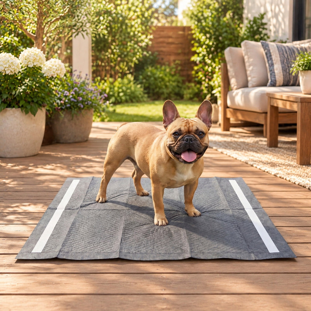 Airfind 24 Inch x 24 Inch Charcoal Dog Pee Pads 6-Layer for Dogs, Non-woven Fabric Fluffy Pulp PE Film Absorbent Tissue Pee Frame, Black