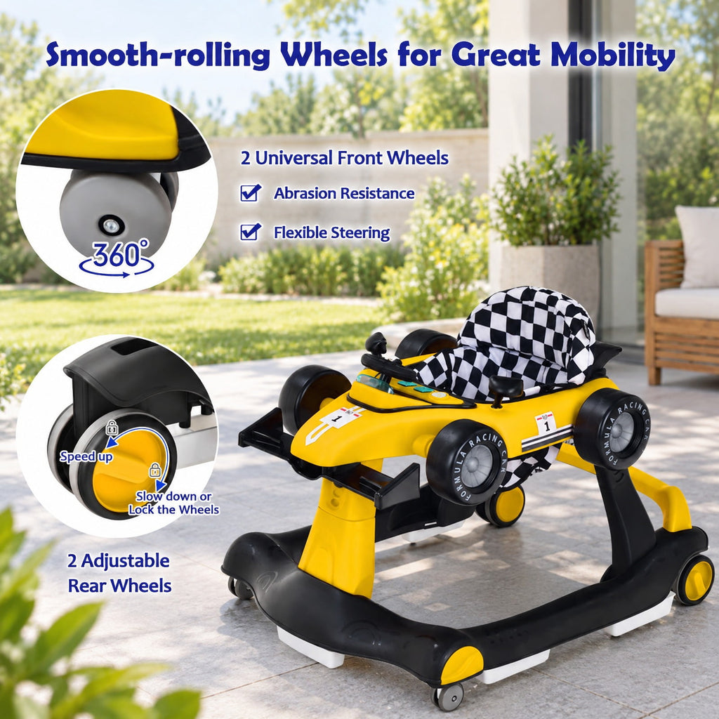 Airfind 4-in-1 Foldable Activity Push Walker with Adjustable Height, 25 lbs Capacity, PP polyester sponge Frame, 29 x 24 x 20/21/22 Footprint