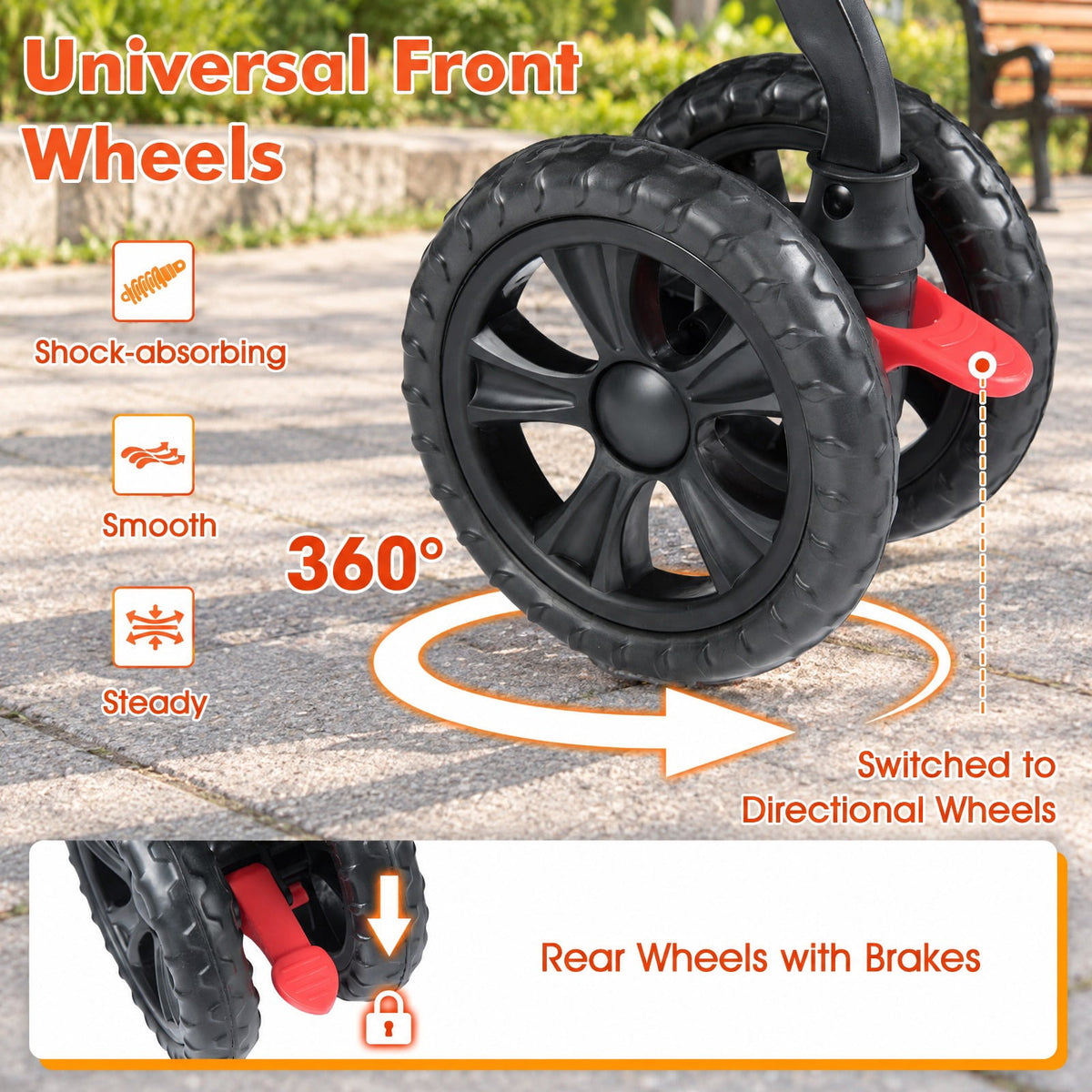 Airfind Foldable Double Pet Stroller with Adjustable Sunshade and Storage Basket, Aluminium Alloy Oxford Fabric PP EVA Frame, Gray