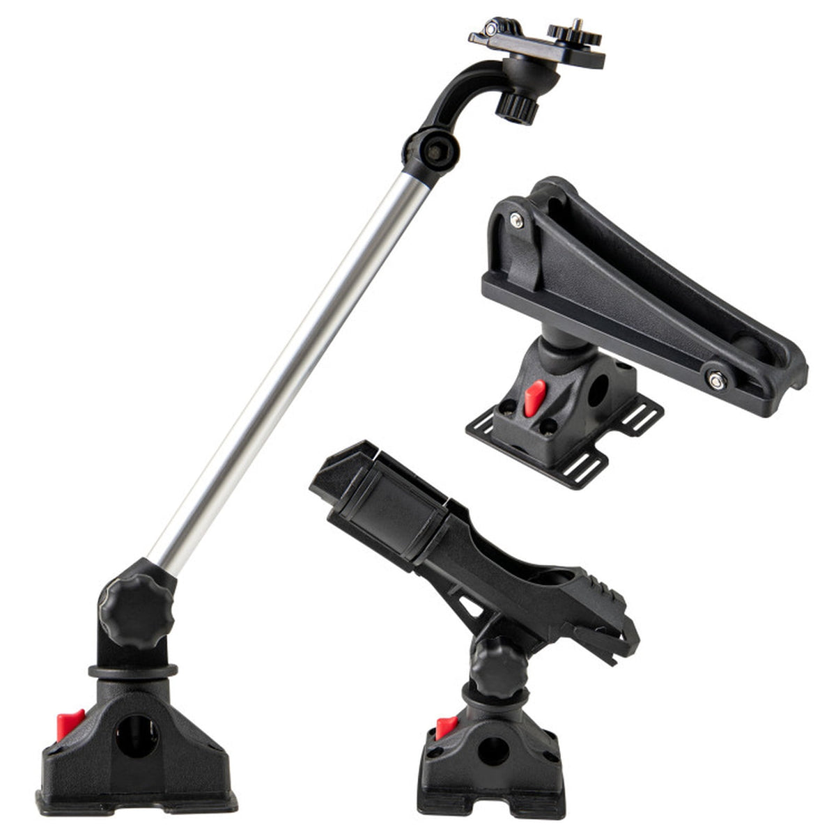 Airfind Premium Boat Bimini Top Hardware Kit with Heavy Duty Straps, Deck Hinges and Installation Tools Included, Black