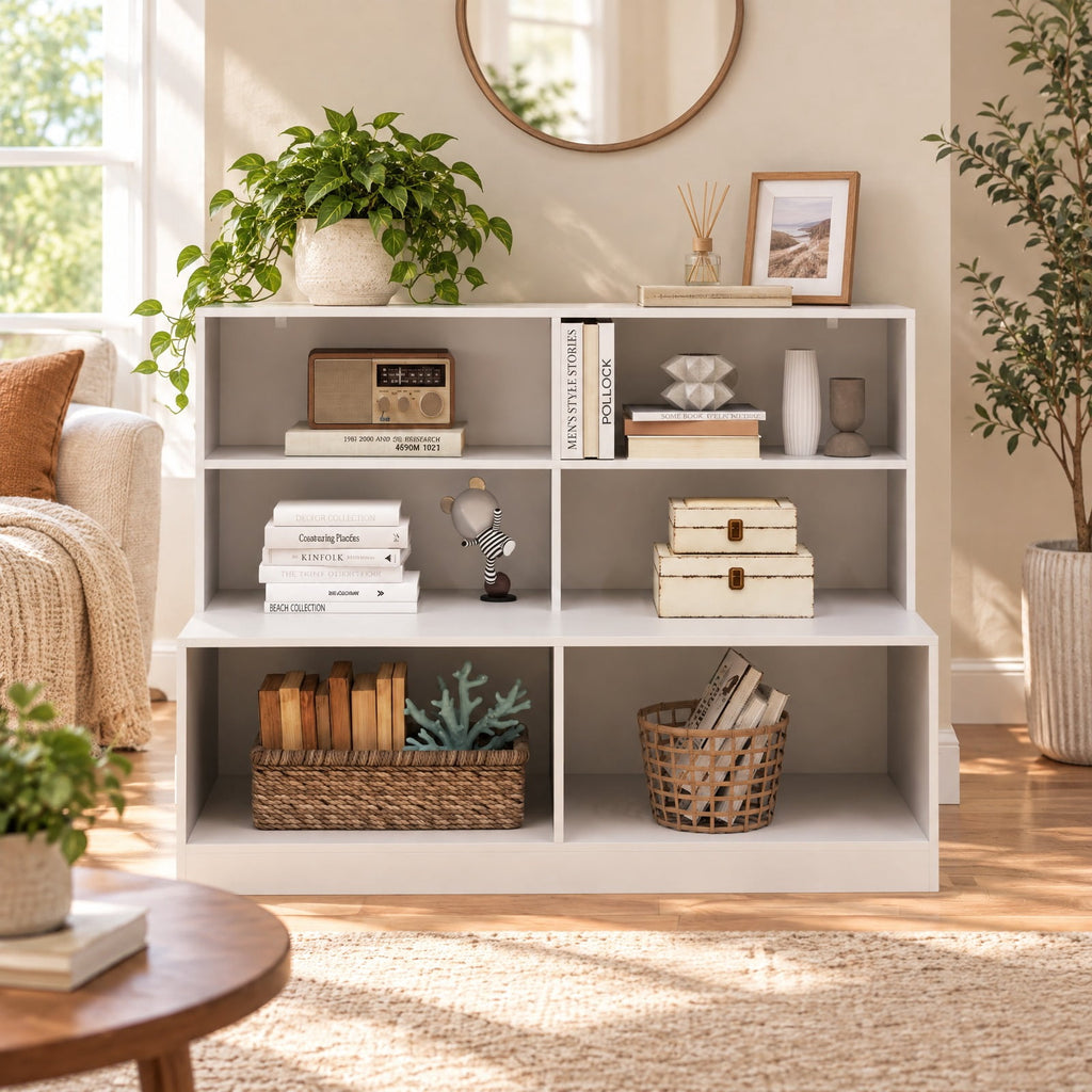 Airfind Entryway Shoe Cabinet with 2 Anti-tipping Kits, 110 lbs Capacity, MDF Frame, 47 x 19.5 x 35.5 Depth of Top Shelf 10 Footprint, White