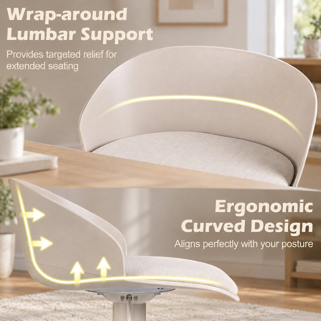 Airfind Set of 2 Adjustable Swivel Bar Stools w/ Back and Footrest 330 LBS for Dining, Stool 330 lbs Capacity, Metal Sponge PP Linen Fabric Frame