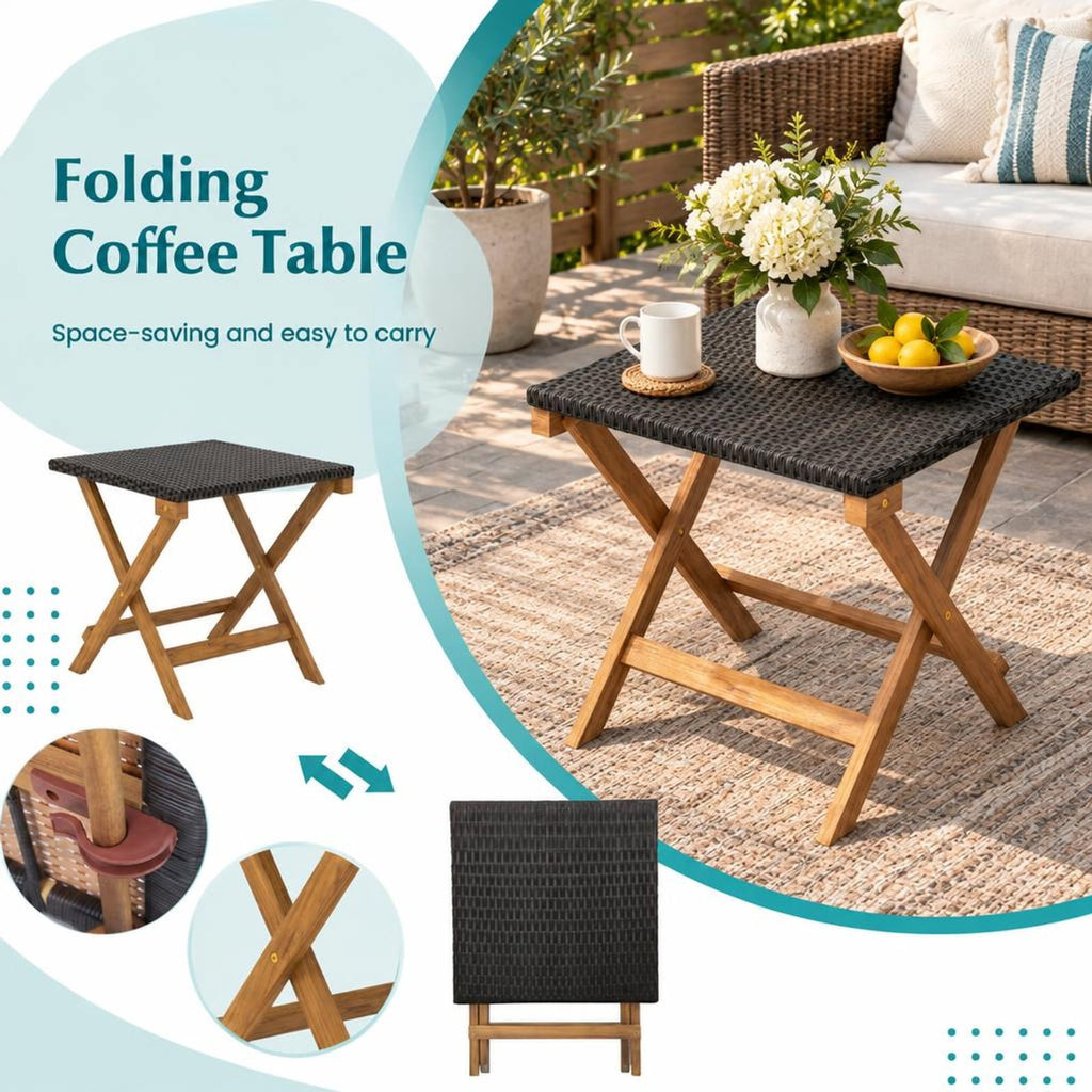 Airfind Outdoor Chaise Lounge Chair Rattan Patio Recliners with Armrests, Solid acacia wood frame for strong support