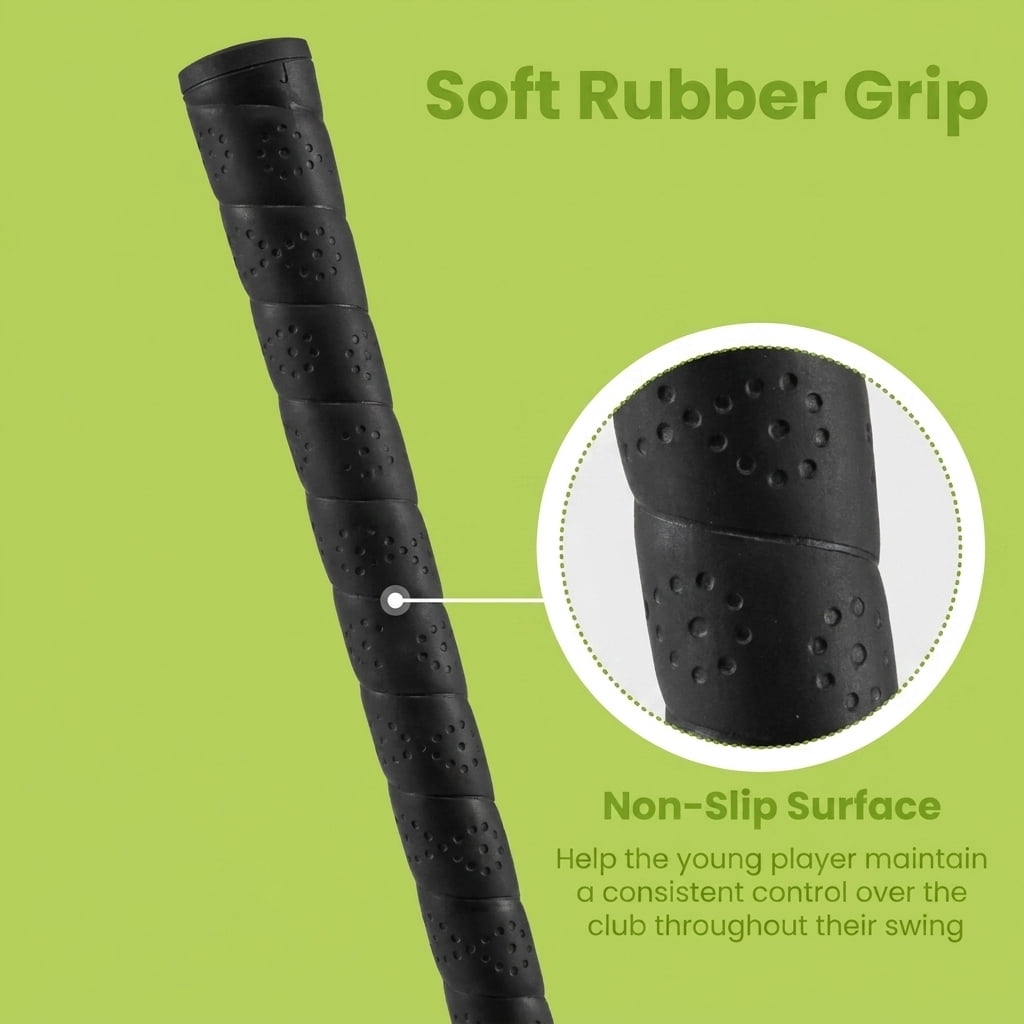 Airfind Teen Golf Club Set for Ages 12-14 with Complete 8 Pieces, Steel Shafts, Oversized Driver and Matching Bag, Green